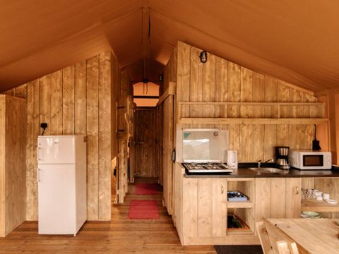 TENTE TOILE ET BOIS 6 personnes - Riverlodge 49m², 6pl-3ch