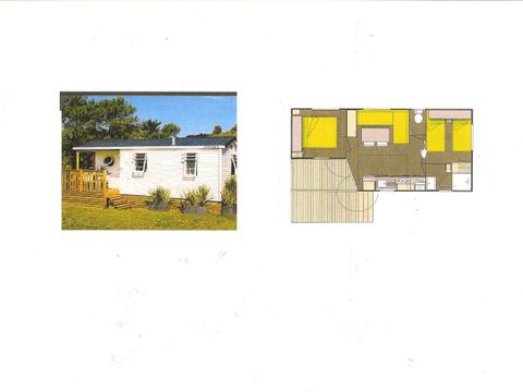 MOBILHOME 5 personnes - Mobil home - 2 chambres 1/5 pers