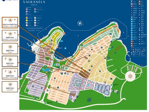 TENTE TOILE ET BOIS 6 personnes - Valkanela - Tente Safari Bella Vista + sanitaires + air conditionné (8P)