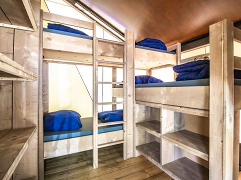 TENTE TOILE ET BOIS 5 personnes - Valkanela - Tente Safari Confort