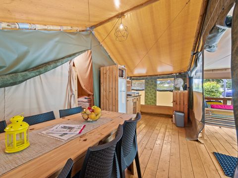 Tente en toile et en bois 5 personnes - Valkanela - Tente Safari Relax