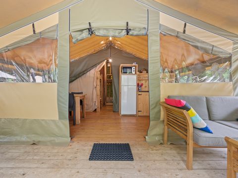 TENTE TOILE ET BOIS 6 personnes - Valkanela - Tente Safari Relax