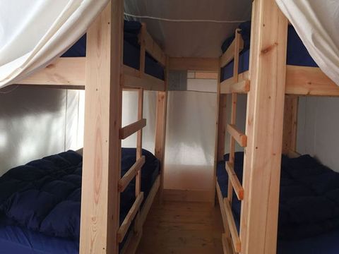Tente en toile et en bois 5 personnes - Valkanela - Tente Safari Relax
