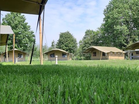 Tente en toile et en bois 5 personnes - Valkanela - Tente safari Harmony