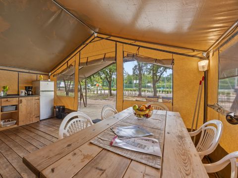 TENTE TOILE ET BOIS 5 personnes - Valkanela - Tente safari Harmony