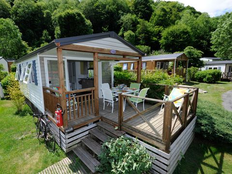 Mobilhome 4 personnes - Confort - EVASION 24m² - 2 chambres - Terrasse semi-couverte 12m² - BBQ