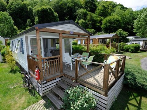 MOBILHOME 4 personnes - Mobile-home Confort EVASION 24m² - 2 chambres - terrasse semi-couverte 12m² + BBQ S/S 4 pers