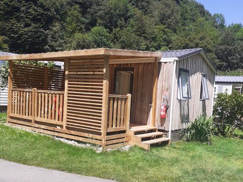 Mobilhome 1/2 personnes - Standard 20m² - 1 chambre - Terrasse semi-couverte 12m² - BBQ