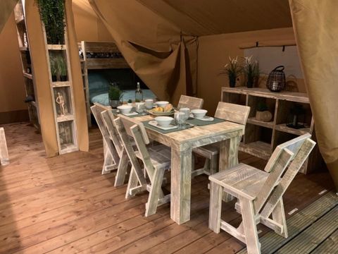 Tente en toile et en bois 4 personnes - SAFARI LODGE