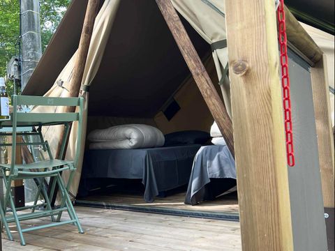 Tente en toile et en bois 2 personnes - Tente MOOREA