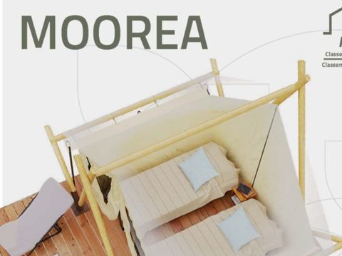 Tente en toile et en bois 2 personnes - Tente MOOREA