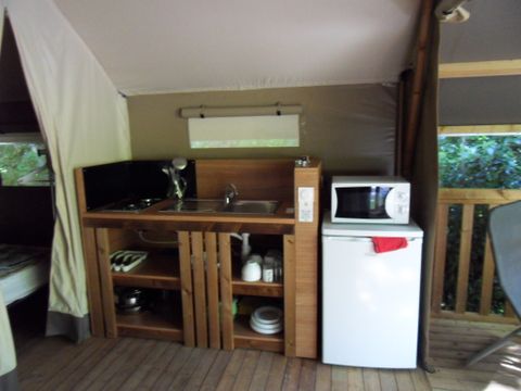 TENTE TOILE ET BOIS 5 personnes - Tente Lodge