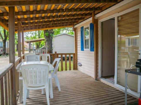 MOBILHOME 5 personnes - Aqua 2 chambres 4 Adultes et 1 enfant Terrasse Semi-Couverte Clim TV