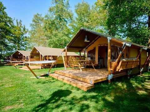 TENTE TOILE ET BOIS 4 personnes - CABANE SUR PILOTIS (4 personnes)