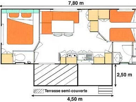 MOBILHOME 6 personnes - IRM Titania 4-6 personnes