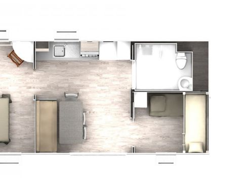 MOBILHOME 4 personnes - OPTIMEO PMR climatisé