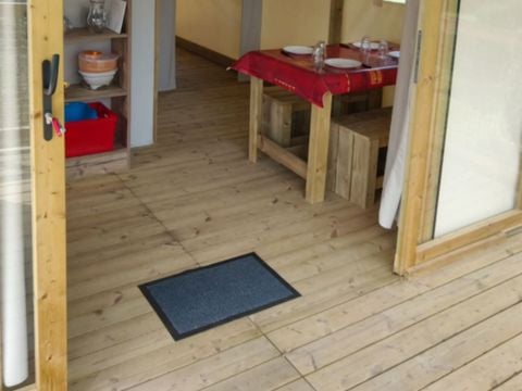 TENTE TOILE ET BOIS 4 personnes - Ecolodge (sans sanitaires)
