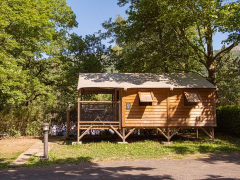 Tente en toile et en bois 4 personnes - ECOLODGE CONFORT sans sanitaires