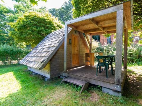 Insolite 2 personnes - Cabane 9m² (1 chambre) Terrasse Couverte - sans sanitaires