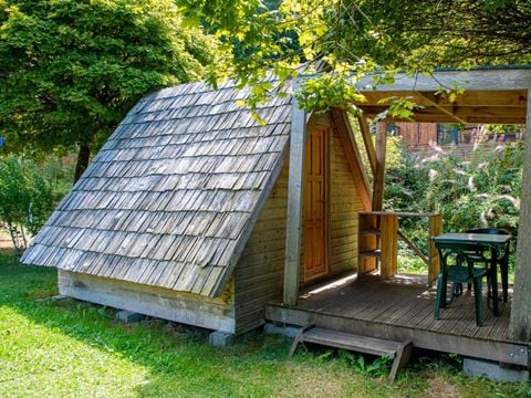 Insolite 2 personnes - Cabane 9m² (1 chambre) Terrasse Couverte - sans sanitaires