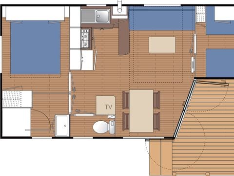 MOBILHOME 4 personnes - PERROCHE 