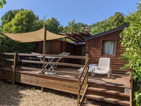 CHALET 5 personnes - 28m² CONFORT 2 chambres + terrasse semi-couverte