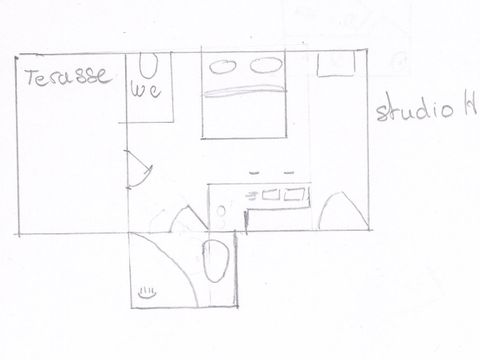 STUDIO 2 personnes - Studio Non classé 20m² CONFORT 1 chambre + terrasse semi-couverte