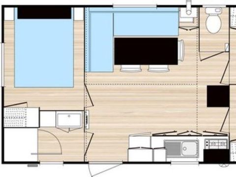 MOBILHOME 6 personnes - Confort 3 chambres 6 pers.
