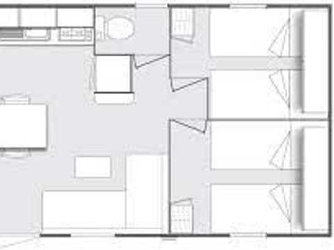 MOBILHOME 6 personnes - Premium 3 chambres 6 personnes