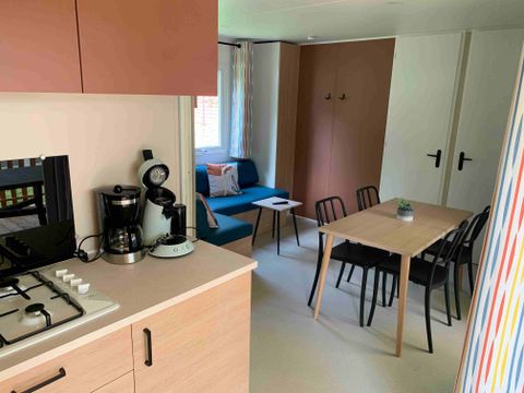 MOBILHOME 4 personnes - Premium 2 chambres 32m² Terrasse couverte 12m² + LV + TV