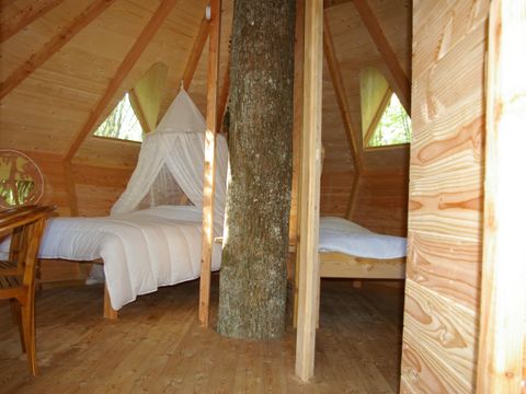 Hébergement 4 personnes - Cabane dans les arbres - Ecureuils