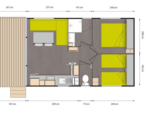 MOBILHOME 4 personnes - Confort