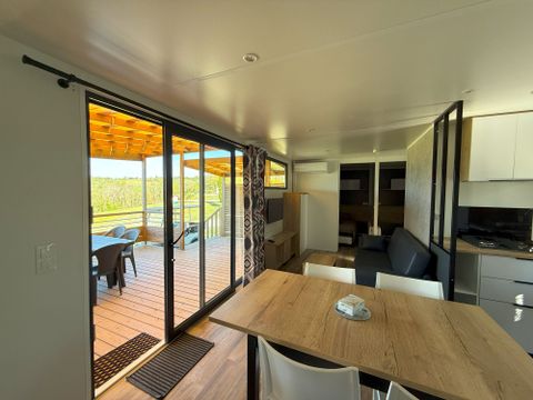 MOBILHOME 6 personnes - Mobil-home EXCLUSIF - 3 chambres - Jacuzzi & Vue Vallée