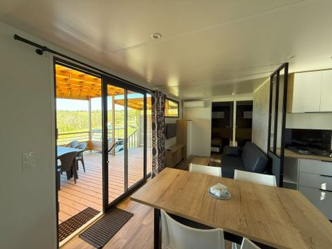 MOBILHOME 6 personnes - Mobil-home EXCLUSIF - 3 chambres - Jacuzzi & Vue Vallée