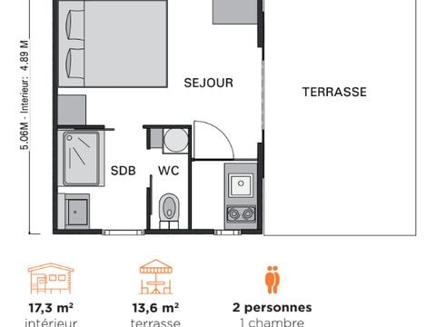 Hébergement 2 personnes - Cabane Minca Jacuzzi & Vue Vallée 1 chambre