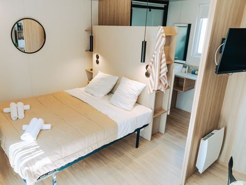 MOBILHOME 3 personnes - Sunêlia Luxe Taos Spa 1ch. 2 pers - 19m2 - Pergola exotique