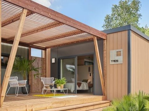 MOBILHOME 2 personnes - Sunêlia Luxe Taos Spa 1ch. 2 pers - 19m2 - Pergola exotique