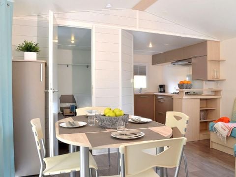MOBILHOME 4 personnes -  COTTAGE CONFORT 2ch / 4p - 30m² - Terrasse couverte - DIM