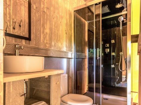 Tente en toile et en bois 4 personnes - > NOUVEAU Tente Safari Premium 2 chambres