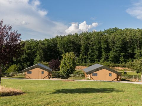 Tente en toile et en bois 4 personnes - > NOUVEAU Tente Safari Premium 2 chambres