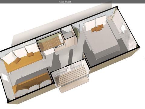BUNGALOW TOILÉ 4 personnes - Cocosweet