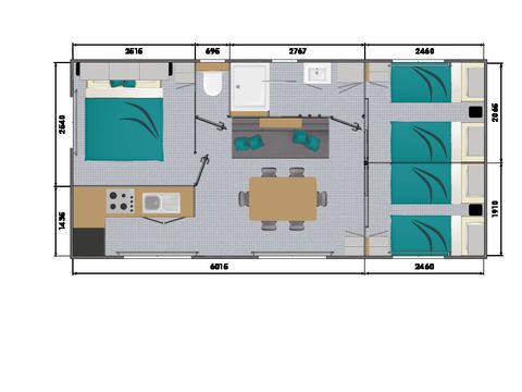 Mobilhome 4 personnes - Agapée