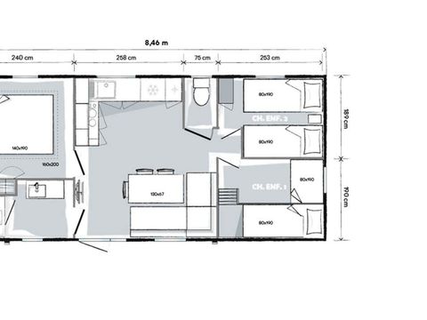 MOBILHOME 6 personnes - Mobile-home Premium (neuf 2019)