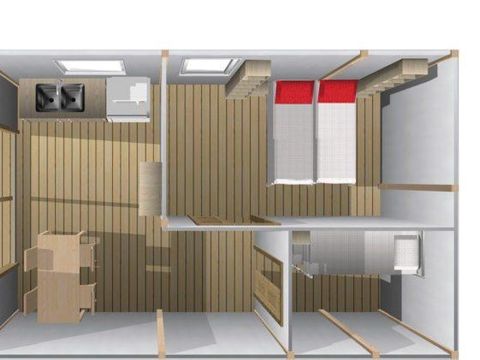 BUNGALOW TOILÉ 4 personnes - Tente Sahari - sans sanitaires (insolite 2017)