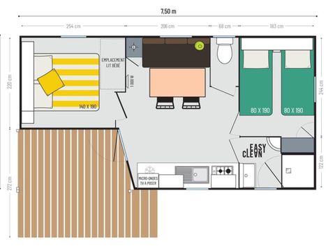 MOBILHOME 4 personnes - Mobil Home Loggia (neuf 2020)