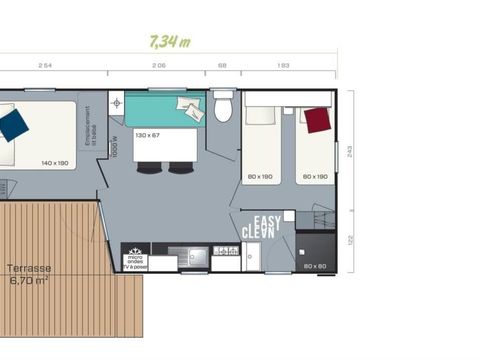MOBILHOME 4 personnes - Mobil Home Loggia (neuf 2020)