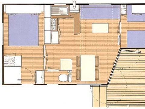 MOBILHOME 5 personnes - Lodge climatisé