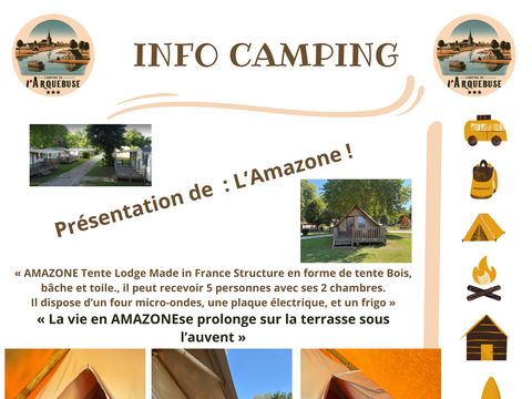 TENTE TOILE ET BOIS 5 personnes - LODGE AMAZONE