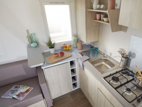 MOBILHOME 6 personnes - Comfort | 3 Ch. | 6 Pers. | Terrasse surélevée | Clim.