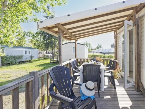 MOBILHOME 6 personnes - Comfort | 3 Ch. | 6 Pers. | Terrasse surélevée | Clim.